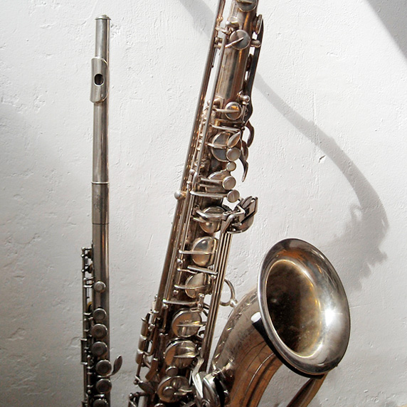 Saxophon und Querflöte